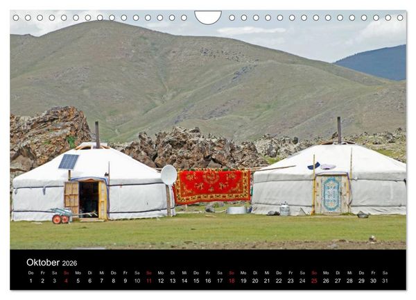 Produktbild: Einsame Mongolei (Wandkalender 2026 DIN A4 quer), CALVENDO Monatskalender