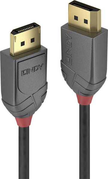 Produktbild: LINDY DisplayPort Anschlusskabel DisplayPort Stecker, DisplayPort Stecker 1.00 m Schwarz 36481 8K UHD DisplayPort-Kabel