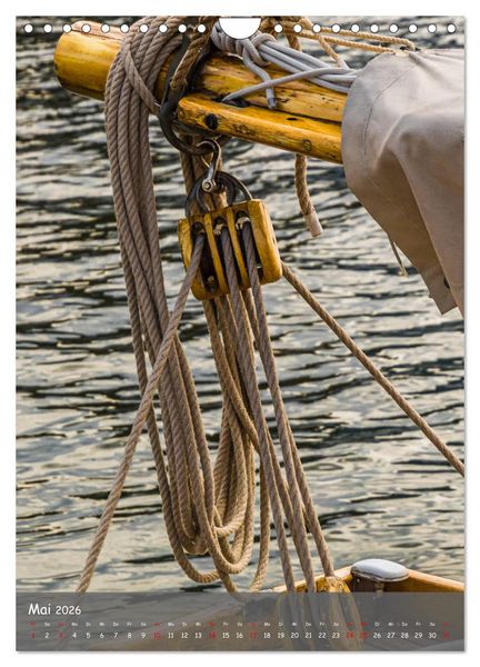Produktbild: Maritime Details klassischer Yachten (Wandkalender 2026 DIN A4 hoch), CALVENDO Monatskalender