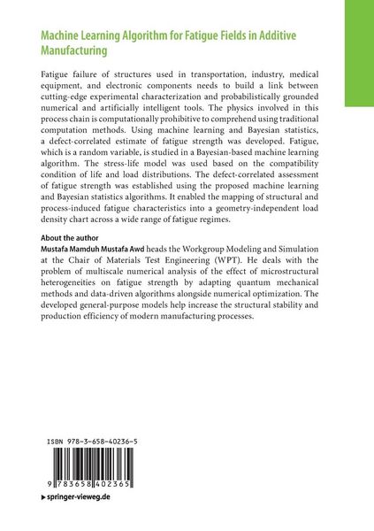 Produktbild: Machine Learning Algorithm for Fatigue Fields in Additive Manufacturing