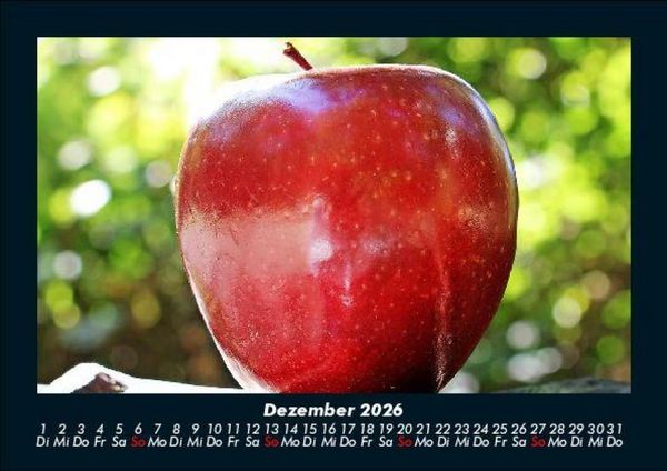 Produktbild: Obstkalender 2026 Fotokalender DIN A5
