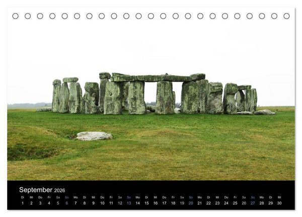 Produktbild: Steinkreise Gro&szlig;britanniens (Tischkalender 2026 DIN A5 quer), CALVENDO Monatskalender