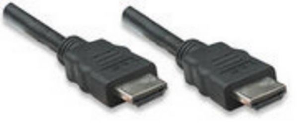 Produktbild: Manhattan HDMI Anschlusskabel HDMI-A Stecker, HDMI-A Stecker 5.00 m Schwarz 323239-CG 4K UHD, Audio Return Channel HDMI-Kabel
