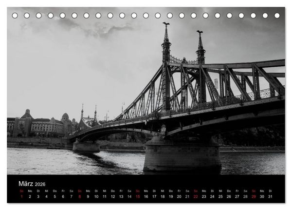Produktbild: Budapest einfach liebenswert (Tischkalender 2026 DIN A5 quer), CALVENDO Monatskalender
