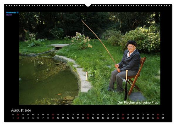 Produktbild: "Sch&ouml;nheit im Alter" - die Feierabendh&auml;user zu Gast im M&auml;rchenland der Br&uuml;der Grimm (hochwertiger Premium Wandkalender 2026 DIN A2 quer), Kunstdruck in Hochglanz