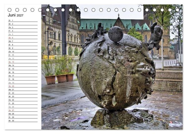 Produktbild: Bremen ganz nah (Tischkalender 2027 DIN A5 quer), CALVENDO Monatskalender