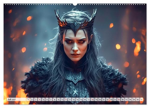 Produktbild: Germanische Mythen &ndash; Die Nibelungensage (Wandkalender 2027 DIN A2 quer), CALVENDO Monatskalender
