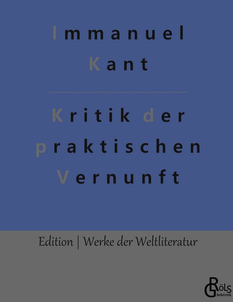 Produktbild: Kritik der praktischen Vernunft