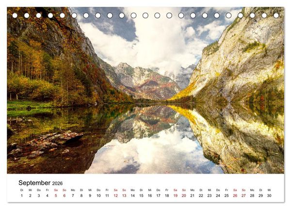 Produktbild: Naturwelten in Deutschland - Von Norden bis S&uuml;den (Tischkalender 2026 DIN A5 quer), CALVENDO Monatskalender