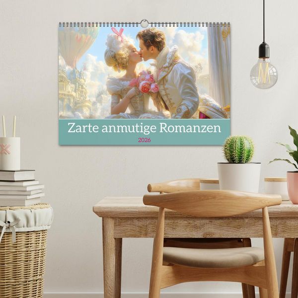 Produktbild: Zarte anmutige Romanzen (Wandkalender 2026 DIN A3 quer), CALVENDO Monatskalender