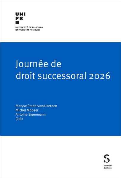 Produktbild: Journ&eacute;e de droit successoral 2026