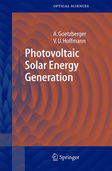 Produktbild: Photovoltaic Solar Energy Generation