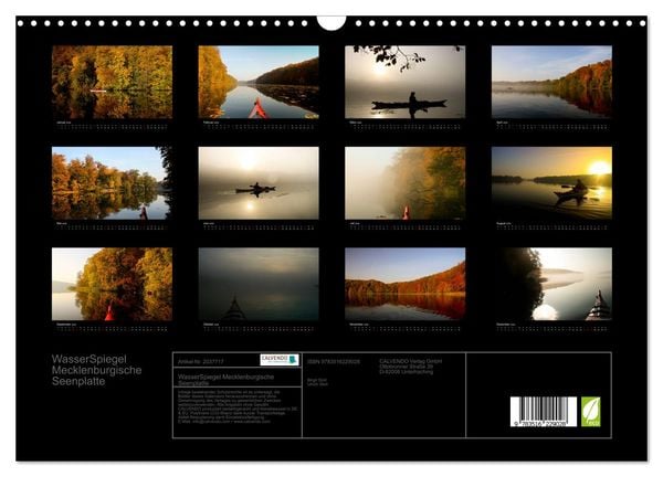 Produktbild: WasserSpiegel Mecklenburgische Seenplatte (Wandkalender 2026 DIN A3 quer), CALVENDO Monatskalender