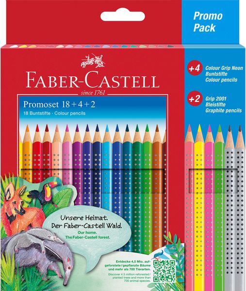 Produktbild: Faber-Castell Buntstifte Colour Grip, 24er Set