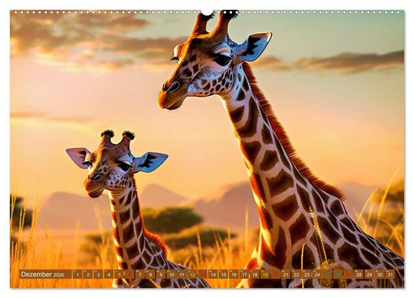 Produktbild: Tierkinder Afrikas - Entdecke ihre zauberhafte Welt (hochwertiger Premium Wandkalender 2026 DIN A2 quer), Kunstdruck in Hochglanz