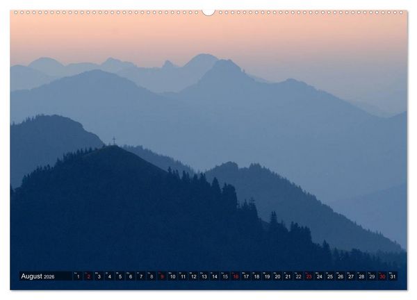 Produktbild: Magische Bergwelt, zwischen Sonnenaufgang und Sonnenuntergang (hochwertiger Premium Wandkalender 2026 DIN A2 quer), Kunstdruck in Hochglanz