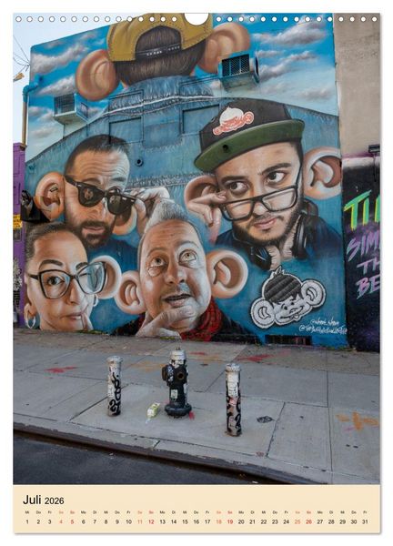 Produktbild: Walls of New York &ndash; Street Art in Farbe (Wandkalender 2026 DIN A3 hoch), CALVENDO Monatskalender