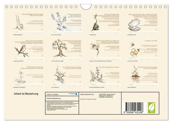 Produktbild: Arbeit ist Beziehung (Wandkalender 2027 DIN A4 quer), CALVENDO Monatskalender