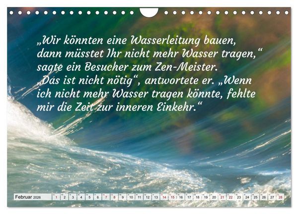 Produktbild: Und der Zen-Meister sprach (Wandkalender 2026 DIN A4 quer), CALVENDO Monatskalender
