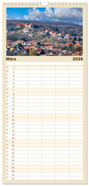 Produktbild: Familienplaner 2026 - Fotospots in Deutschland mit 5 Spalten (Wandkalender, 21 x 45 cm) CALVENDO