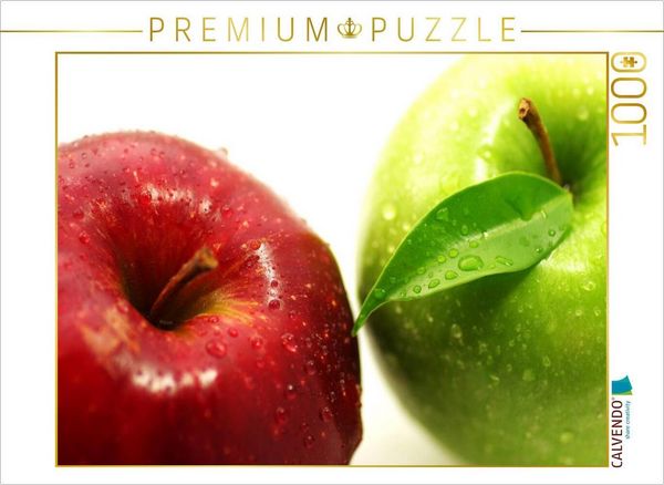 CALVENDO Puzzle Frische Äpfel im Gegensatz | 1000 Teile Lege-Größe 64x48cm Foto-Puzzle für glückliche Stunden, Sonstige von , Calvendo Puzzle,