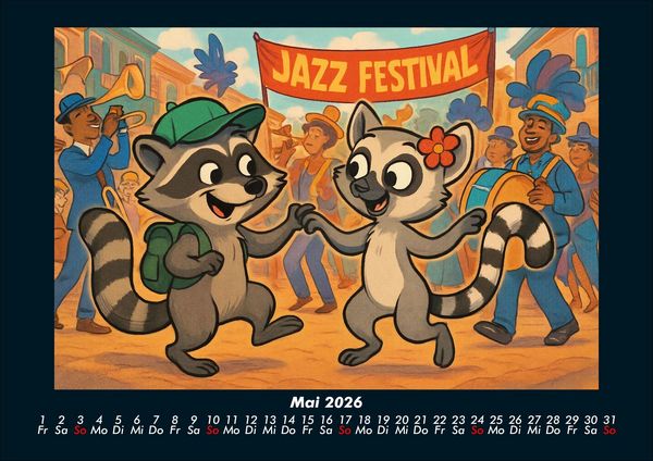 Produktbild: Rocco & Lulu - Reise durch die USA 2026 Fotokalender DIN A4