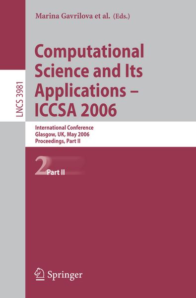 Produktbild: Computational Science and Its Applications - ICCSA 2006