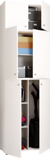 Produktbild: Holz Besenschrank Staubsauger Putzschrank Lona A