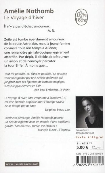 Le Voyage d’hiver de Nathalie Nothomb