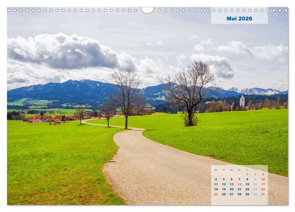Produktbild: ALLG&Auml;U, im Wandel der Jahreszeiten. (Wandkalender 2026 DIN A3 quer), CALVENDO Monatskalender