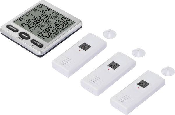 Produktbild: Renkforce Funk-Thermo-/Hygrometer Silber TF0073
