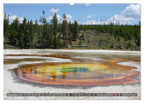 Produktbild: Farben des Yellowstone National Park 2026 (Wandkalender 2026 DIN A2 quer), CALVENDO Monatskalender