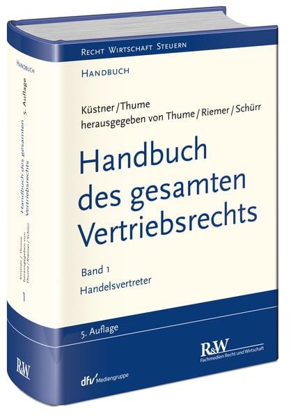 Produktbild: Handbuch des gesamten Vertriebsrechts, Band 1