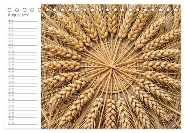 Produktbild: Natural Mandalas - Kraftvolle KI Mandalas aus Naturmaterialien (Tischkalender 2027 DIN A5 quer), CALVENDO Monatskalender