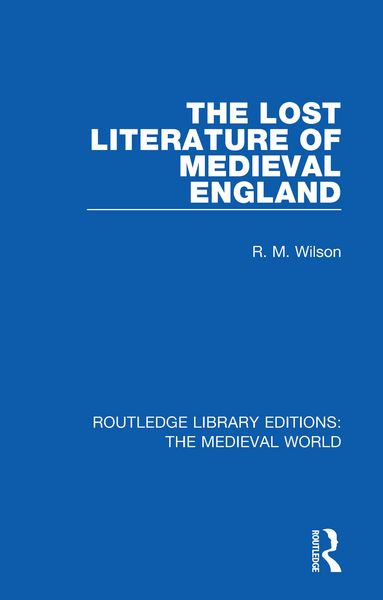 Produktbild: The Lost Literature of Medieval England