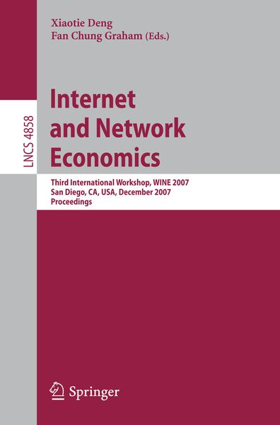 Produktbild: Internet and Network Economics