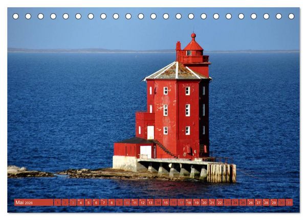 Produktbild: Hurtigruten - Unterwegs mit dem Postschiff (Tischkalender 2026 DIN A5 quer), CALVENDO Monatskalender
