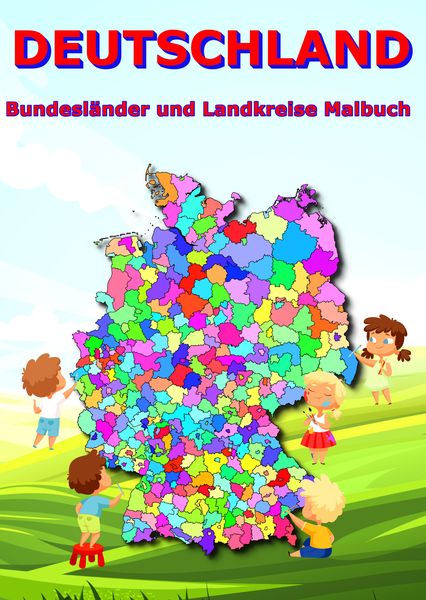Deutschland Bundesländer und Landkreise Malbuch, Gebundene Ausgabe von M&M Baciu, Tredition, 978-3-347-79556-3