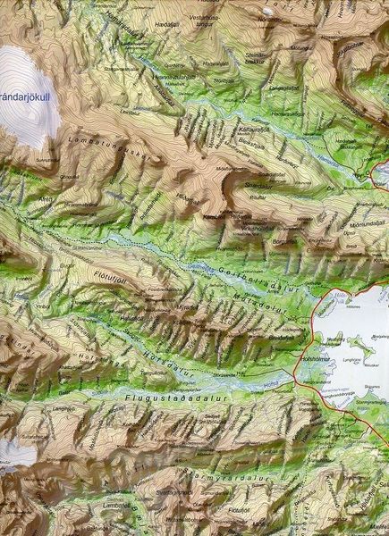 Produktbild: Island Serkort 06 Lons&ouml;raefi, Snaefell