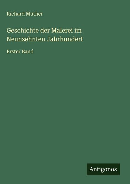 Produktbild: Geschichte der Malerei im Neunzehnten Jahrhundert