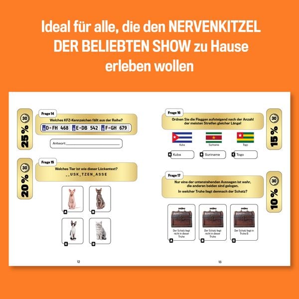 Produktbild: Das 1% Quiz &ndash; Wie clever bist du? Das offizielle Buch zur Show