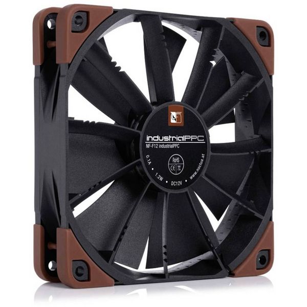Produktbild: Noctua Noctua NF-F12 industrialPPC-24V-2000 SP IP67 PWM - 120mm PC-Geh&auml;use-L&uuml;fter Braun (B x H x T) 120 x 120 x 25 mm