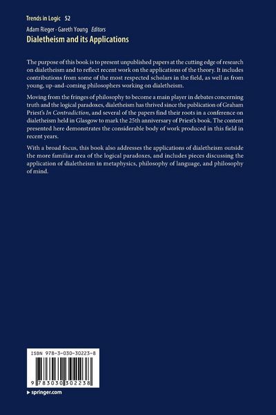 Produktbild: Dialetheism and its Applications