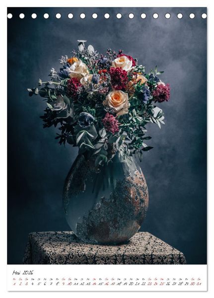 Produktbild: Blumen Bouquet (Tischkalender 2026 DIN A5 hoch), CALVENDO Monatskalender