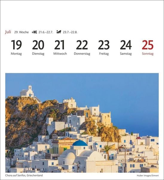Produktbild: Traumziele Sehnsuchtskalender 2027 - Wochenkalender mit 53 Postkarten