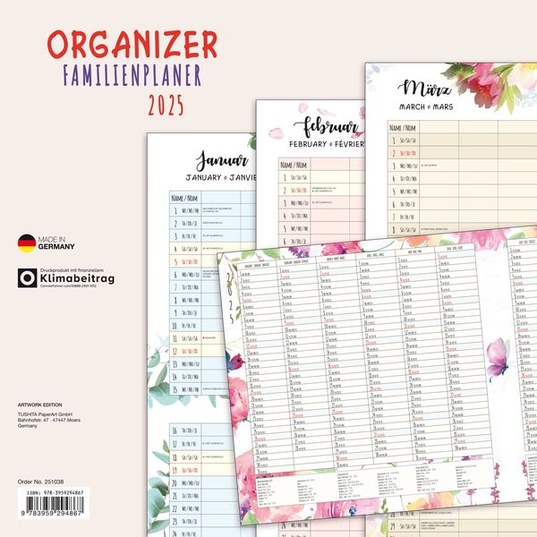 Organizer 2025 - Kunstkalender | Thalia