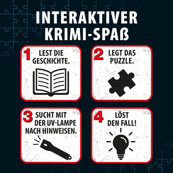Produktbild: Krimipuzzle Die drei ??? Echo der Finsternis