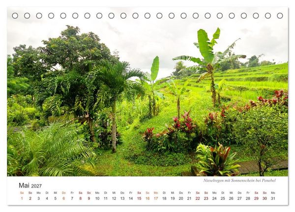 Produktbild: Impressionen einer Reise durch Bali (Tischkalender 2027 DIN A5 quer), CALVENDO Monatskalender