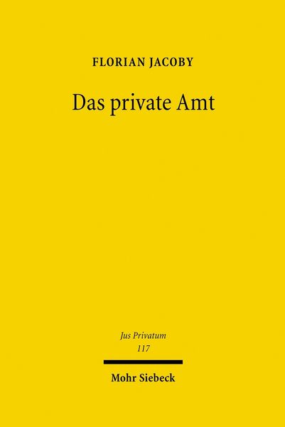 Produktbild: Das private Amt