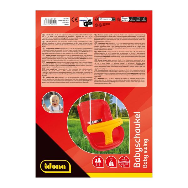 Produktbild: Idena Babyschaukel rot 37x33x46cm